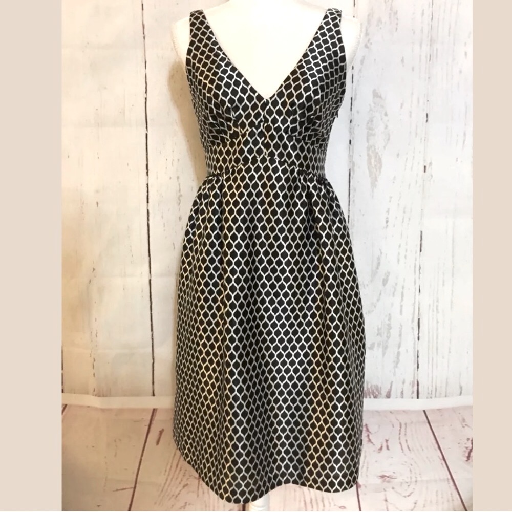 Democracy Black and White Midi Dress
